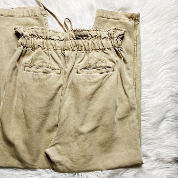 Free People Margate Belted Paper Bag Pants Tan Size XS - Picture 6 of 8